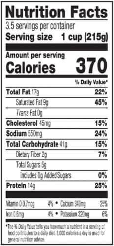 Amy's® Broccoli & Cheddar Bake Family Size Frozen Meal Perspective: left