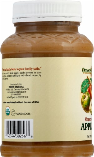 Omena Organics Unsweetened Applesauce Perspective: left