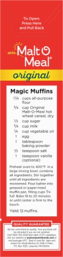 Malt-O-Meal® Original Quick Cooking Hot Wheat Cereal Perspective: left