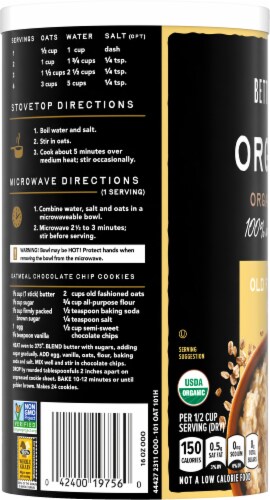 Better Oats® Organic Old Fashioned Oats Perspective: left
