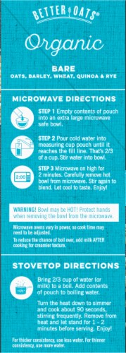 Better Oats® Organic Bare Instant Multigrain Hot Cereal Perspective: left