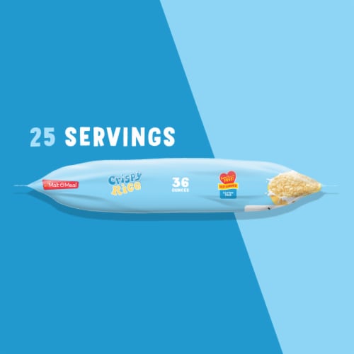 Malt-O-Meal Crispy Rice Family Size Bag Cereal Perspective: left