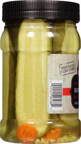 Boar's Head Kosher Dill Half Cut Pickles Perspective: left
