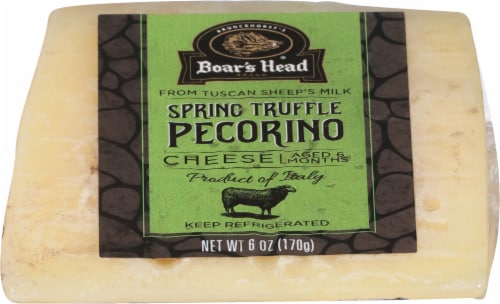 Boar's Head Spring Truffle Pecorino Cheese Perspective: left