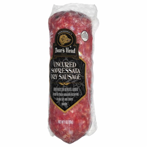 Boar's Head Uncured Sopressata Dry Sausage Perspective: left