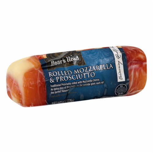 Boar's Head Rolled Mozzarella Cheese & Prosciutto Perspective: left