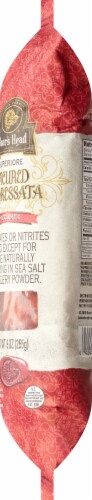 Boar's Head Superiore Uncured Sopressata Dry Sausage Piccante Perspective: left