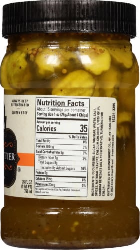Boar’s Head Bread & Butter Pickle Chips Perspective: left