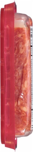 Boar’s Head Uncured Sopressata Piccante & Mozzarella Cheese Snack Roll-up Perspective: left
