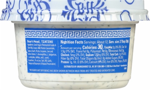 Boar's Head Tzatziki Greek Yogurt Dip 12 oz Perspective: left