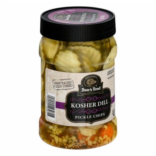Boar’s Head® Kosher Dill Pickle Chips Perspective: left