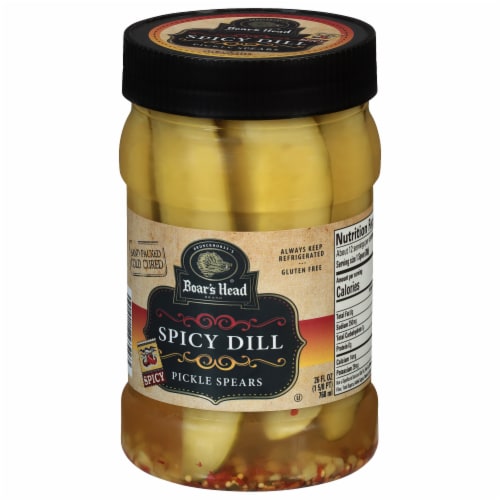 Boar's Head Spicy Dill Pickle Spears Perspective: left