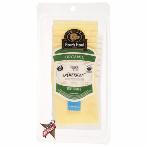 Boar's Head Organic American Cheese Perspective: left