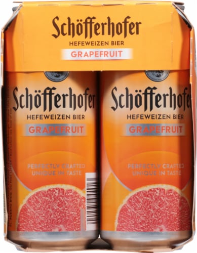 Schofferhofer Grapefruit Flavored Wheat Beer Perspective: left