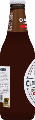 Clausthaler Dry Hopped Non-Alcoholic Malt Beverage Perspective: left