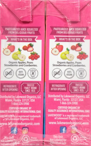 Lakewood® Littles Organic Fruit Punch Juice Boxes Perspective: left