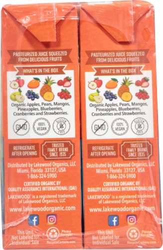 Lakewood® Littles Organic Tropical Punch Juice Boxes Perspective: left