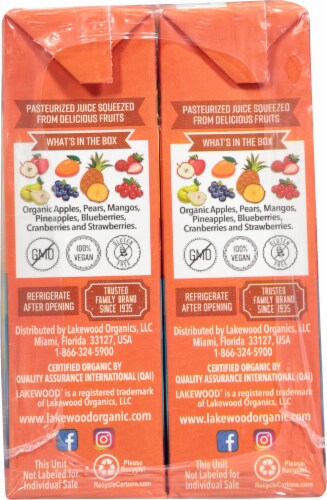 Lakewood® Littles Organic Tropical Punch Juice Boxes Perspective: left