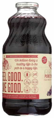 Lakewood Organic Pure Concord Grape Juice Perspective: left