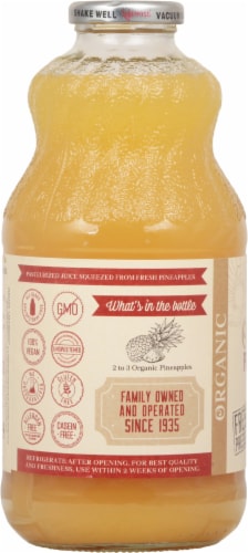 Lakewood Organic Pure Pineapple Juice Perspective: left