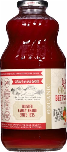 Lakewood® Organics Beet Orange Carrot Juice Perspective: left