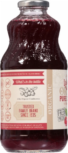 Lakewood Organic Pure Cranberry Juice Perspective: left