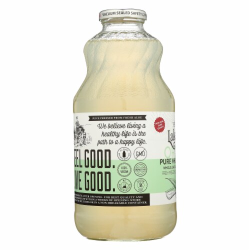Lakewood Organic Pure Whole Leaf Aloe Juice Perspective: left