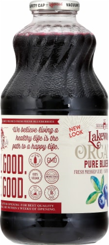 Lakewood Organic Pure Blueberry Juice Perspective: left