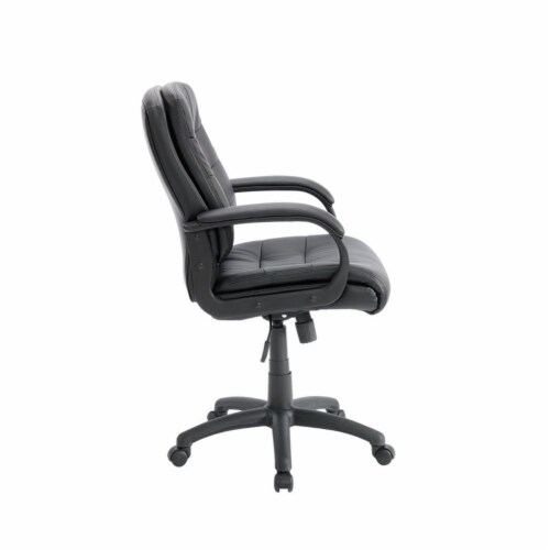 Sauder Duraplush Mid Managers Adjustable Office Chair Black 1 ct Kroger