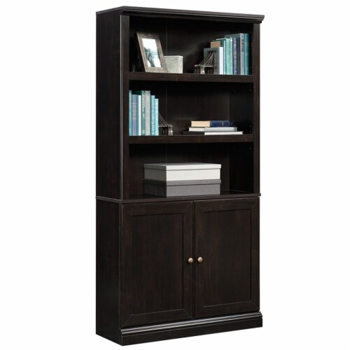 Sauder store black bookcase
