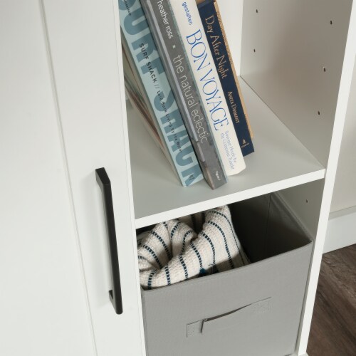 Sauder HomePlus 2 Door Storage Cabinet in Soft White 1 Fry s