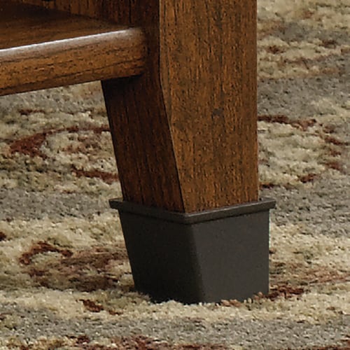 Sauder Carson Forge Lift-Top Wood and Metal Coffee Table in Washington Cherry Perspective: left