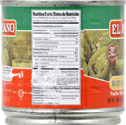 El Mexicano Nacho Sliced Jalapenos Perspective: left