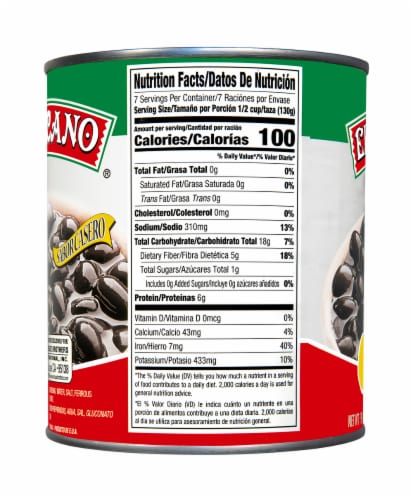 El Mexicano® Fijoles Negros Black Beans Perspective: left
