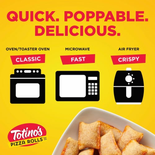 Totino's Pepperoni Flavored Pizza Rolls Frozen Snacks Perspective: left