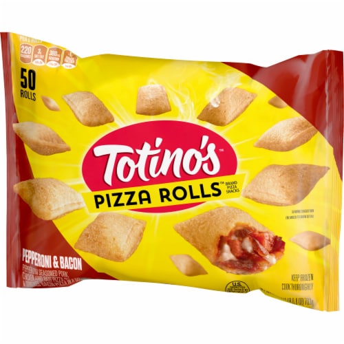 Totino's Pizza Rolls Pepperoni & Bacon Flavored Frozen Snacks Perspective: left