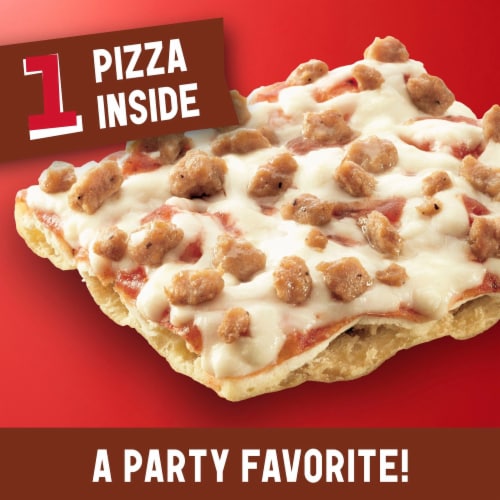 Totino's Party Pizza Hamburger Frozen Snacks Perspective: left