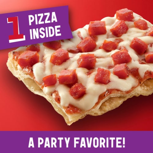 Totino's - Pepperoni Flavored Party Pizza Pack Thin Crust Frozen Pizza Snacks Toaster Oven Meals Perspective: left