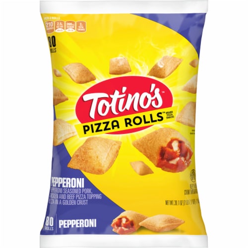 Totino's Pepperoni Flavored Frozen Pizza Rolls Perspective: left