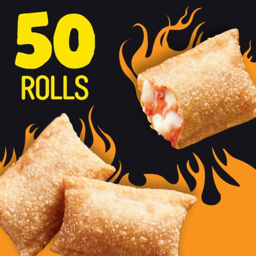 Totino's Pizza Rolls Hellfire Club Spicy Cheese Stranger Things Frozen Snacks Perspective: left