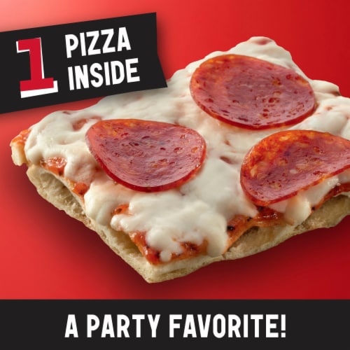 Totino's Party Pizza Classic Pepperoni Flavored Frozen Snacks Perspective: left