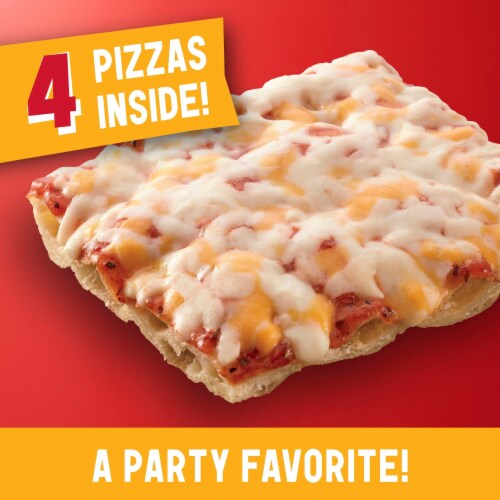 Totino's Party Pizza Pack Triple Cheese Flavored Frozen Snacks Perspective: left