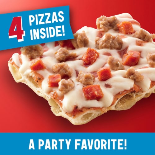 Totino's Party Pizza Combination Meat Thin Crust Frozen Pizza Perspective: left