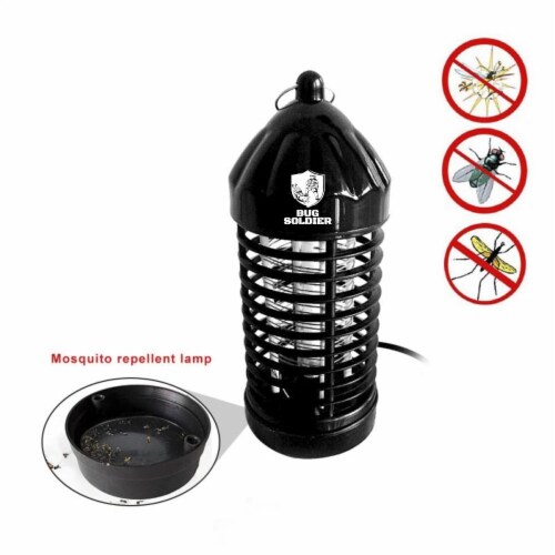 BugSoldier Mosquito Killer Electronic Trap Insect Bug Zapper Repel 8.25 , Black Perspective: left