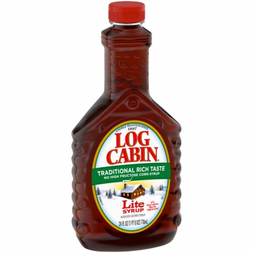 Log Cabin Lite Syrup Perspective: left