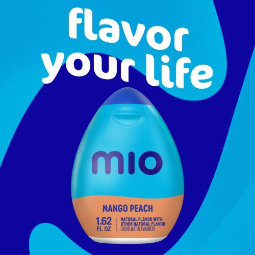 Mio Mango Peach Naturally Flavored Liquid Water Enhancer Perspective: left