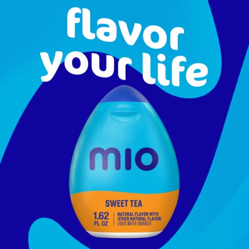 MiO Sweet Tea Liquid Water Enhancer Water Flavoring Drink Mix 1.62 fl. oz. Bottle Perspective: left