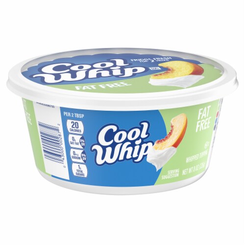 Cool Whip Fat Free Whipped Cream Topping Perspective: left