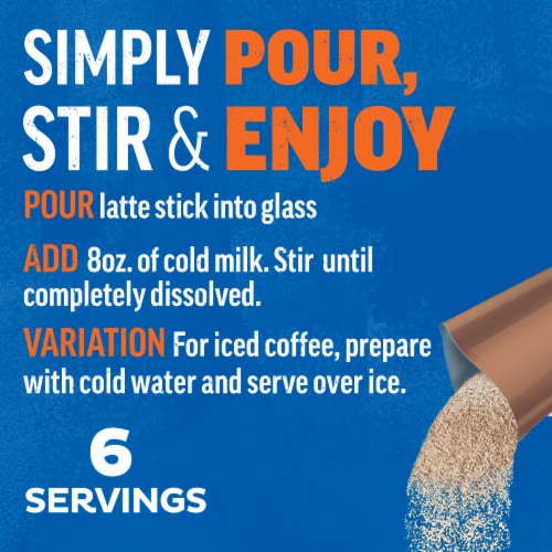 Maxwell House International Hazelnut Iced Latte Instant Coffee Perspective: left