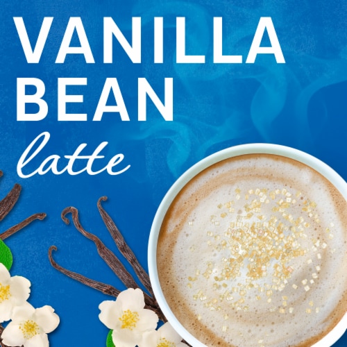 Maxwell House International Vanilla Bean Latte Cafe-Style Instant Coffee Beverage Mix Perspective: left